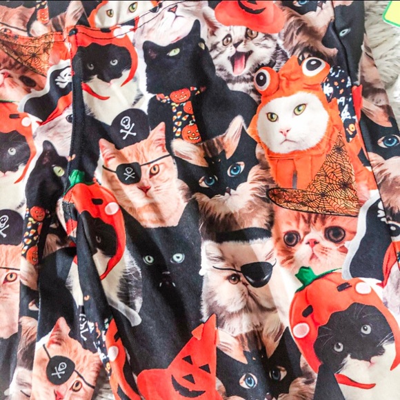 Tipsy Elves Spooky Kitty Leggings - Picture 2 of 4
